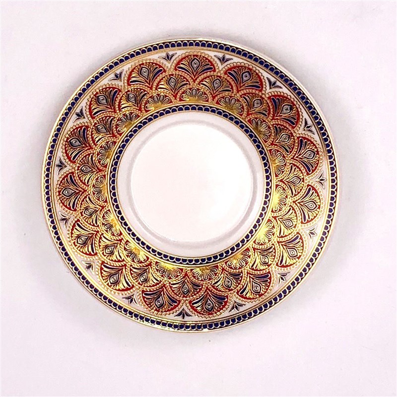 浪漫异国风情g茶杯蓝金土耳其花茶杯碟套装咖啡杯子玻璃杯勺子礼