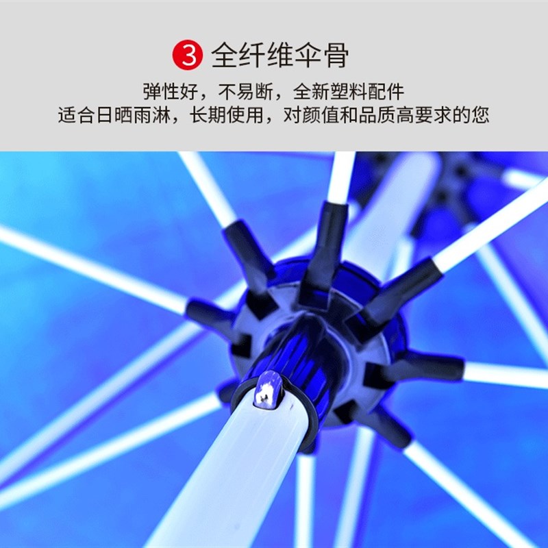 纤维骨户外太阳伞遮阳伞大型u广告伞定制logo 大伞户外摆摊4米雨