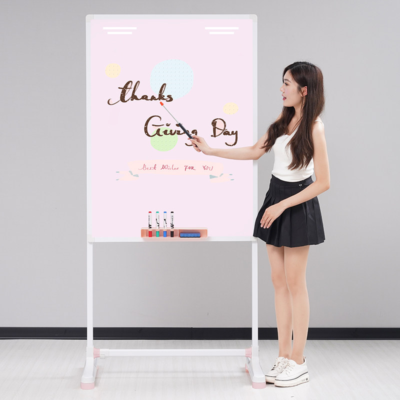 钢化玻璃白板支架式可移动磁性书写板单面立式办公教z学家用儿童,文具电教/文化用品/商务用品,白板,淘宝优惠券,粉丝福利购,淘宝优惠卷