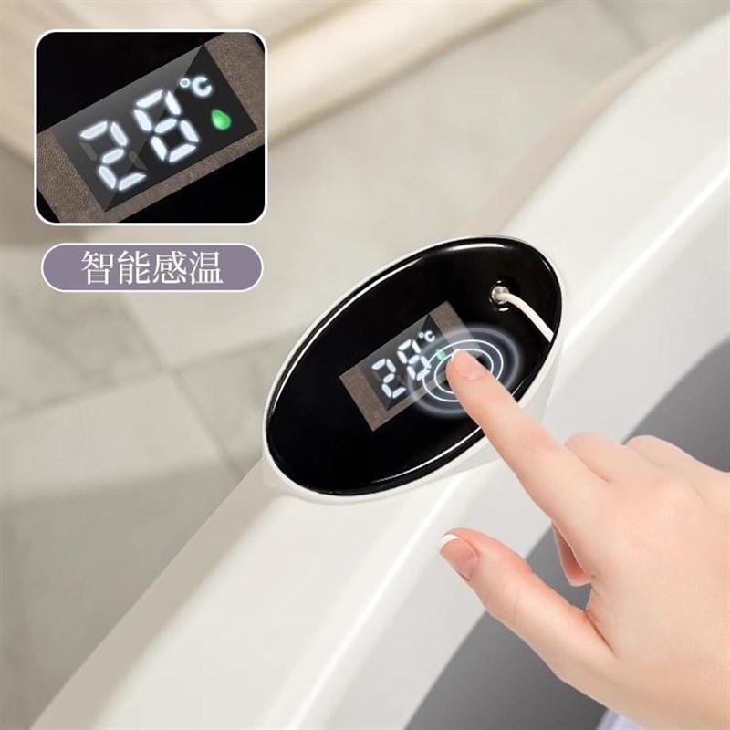 婴儿洗澡盆宝宝浴桶儿q童洗澡桶可折叠家用坐躺大号小孩泡澡游泳