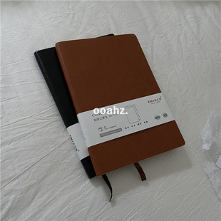 本子事多自律青年 复古文艺wpu软皮办公笔记本学生A5记事本手账