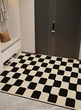 2024新款门口地垫入户门垫耐脏免洗可擦pvc进门地毯可Z裁剪脚垫子