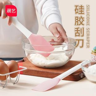 硅胶刮刀酥奶油刮板抹刀搅拌刀烘焙蛋糕铲子工具 展艺耐高温一体式