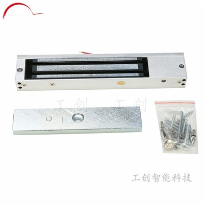 创电磁锁防锁延磁力锁280水时kg明装单DIZ门指工示灯信号反馈门禁