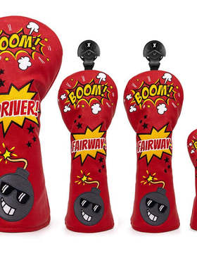 新款高尔夫球杆套一号木杆套红色白色炸弹Iron cover杆头套Golf