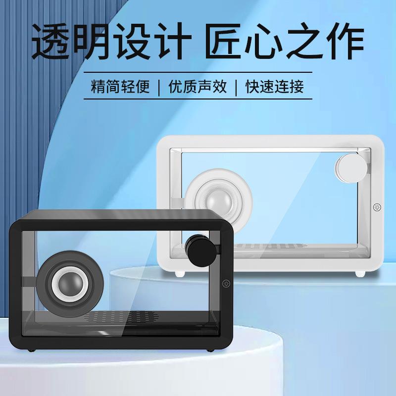 2024年新款透明蓝牙音箱RGB炫彩创意蓝牙音响透明无线蓝 牙音响