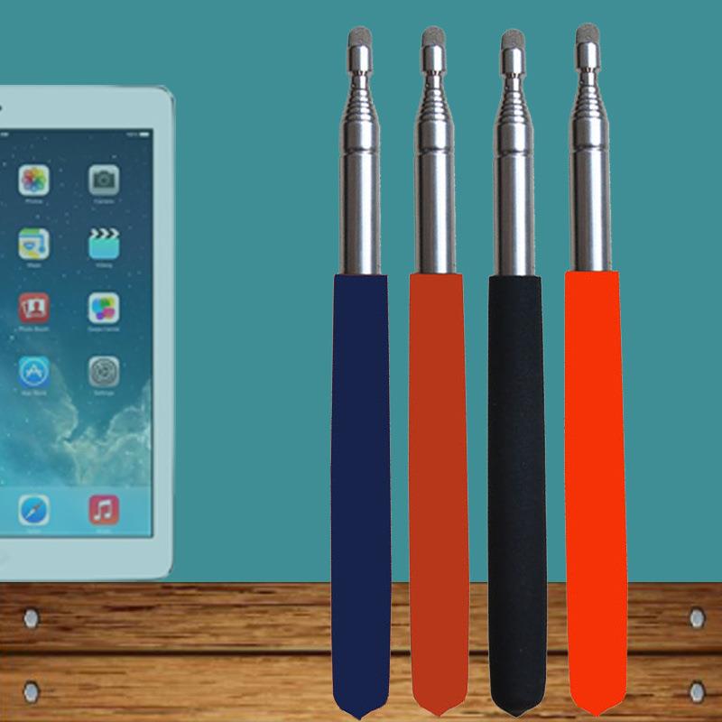 伸缩教鞭 电子白板教鞭笔教鞭笔伸缩 1米1.2米胶套导游杆跨境货源