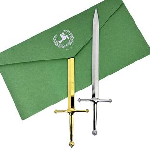 现货欧式宝剑开信刀金属拆信刀复古办公拆信封工具Letter Opener