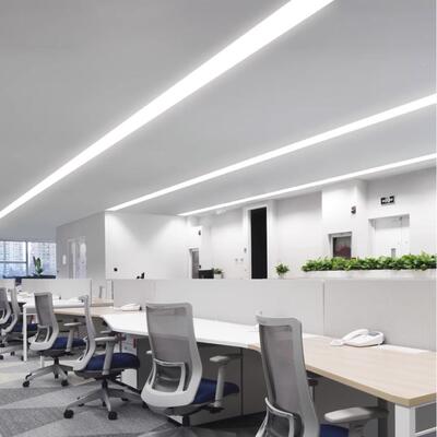 led无DMU缝拼接嵌入式长条灯公室弹簧扣走廊过道办暗装平条形卡板