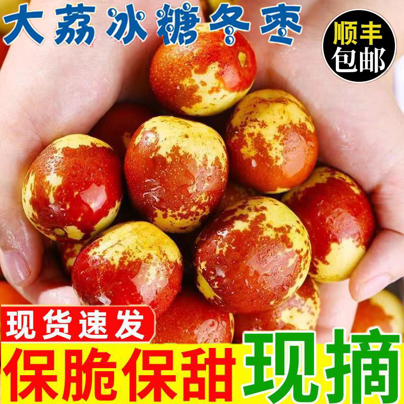 【快递包邮】正宗陕西大荔脆甜冬枣时令冬枣特大鲜枣新鲜水果礼盒