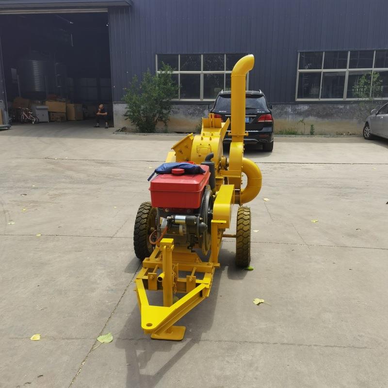 20马力柴油机木材粉碎机小型绿化枝条树木粉碎机树皮树干粉碎机