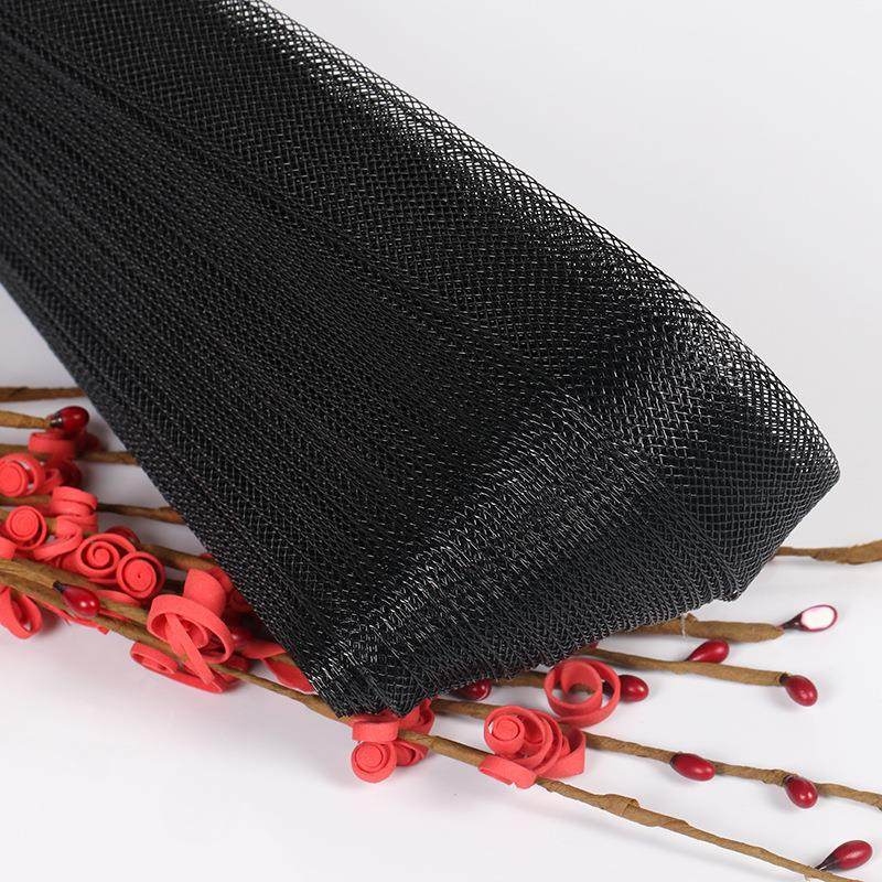 婚纱鱼骨裙撑黑白色加硬弹力网服装辅料鱼骨网纱织带定型网边现货