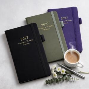 2027周计划口袋本跨境24开英文日程本便携planner笔记本现货定制