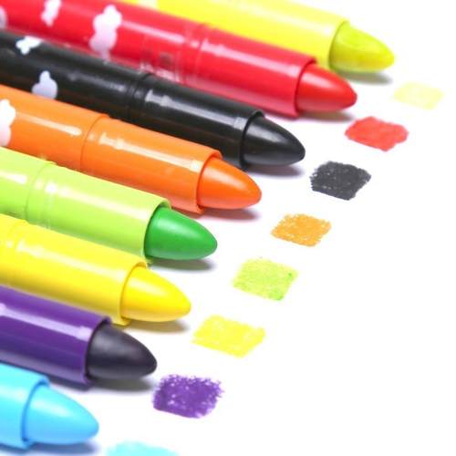 炫彩棒12/24/36色水溶性炫彩油画棒儿童可水洗旋转蜡笔油画棒套装