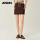 显瘦A字半身裙女气质包臀短裙子 自在随性 昆凌同款 JENDES