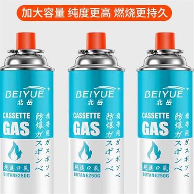 卡式炉气罐液化煤气小瓶便携式卡磁瓦斯气瓶户外燃气气体北岳进口