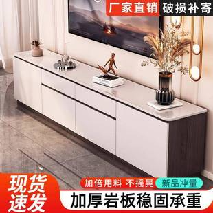 电视机柜 实木电视柜客厅家用落地收纳储物柜一体简约现代卧室高款