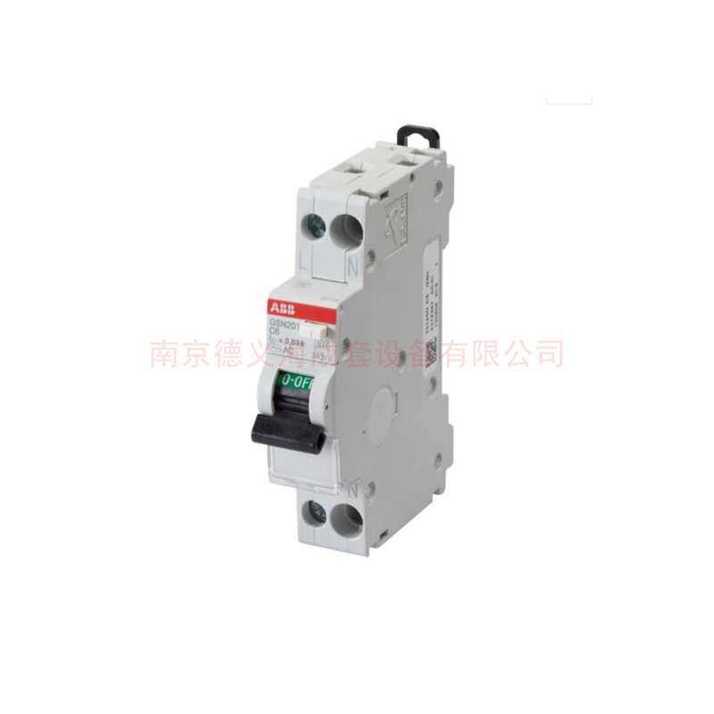 ABB空气开关 GSN201 单模数电子式剩余电流动作断路器 6A-25A