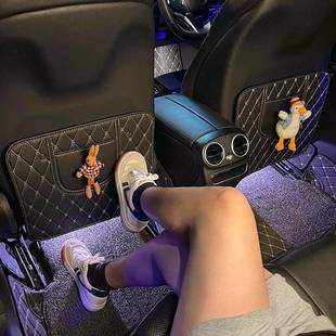 高端汽车座椅防踢垫车载椅背防脏防护垫子车内后排儿童保护垫集控
