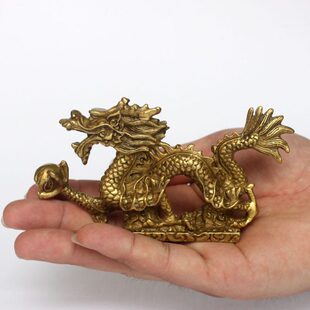 铜龙摆件家居饰品铜龙公室装饰品纯生肖龙工艺品铜龙摆件