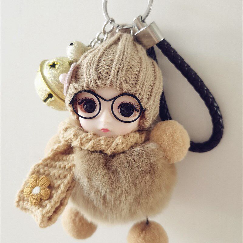 教师节送老师创意礼物韩版可爱钥匙扣个J性汽车挂件卡通玩偶包挂