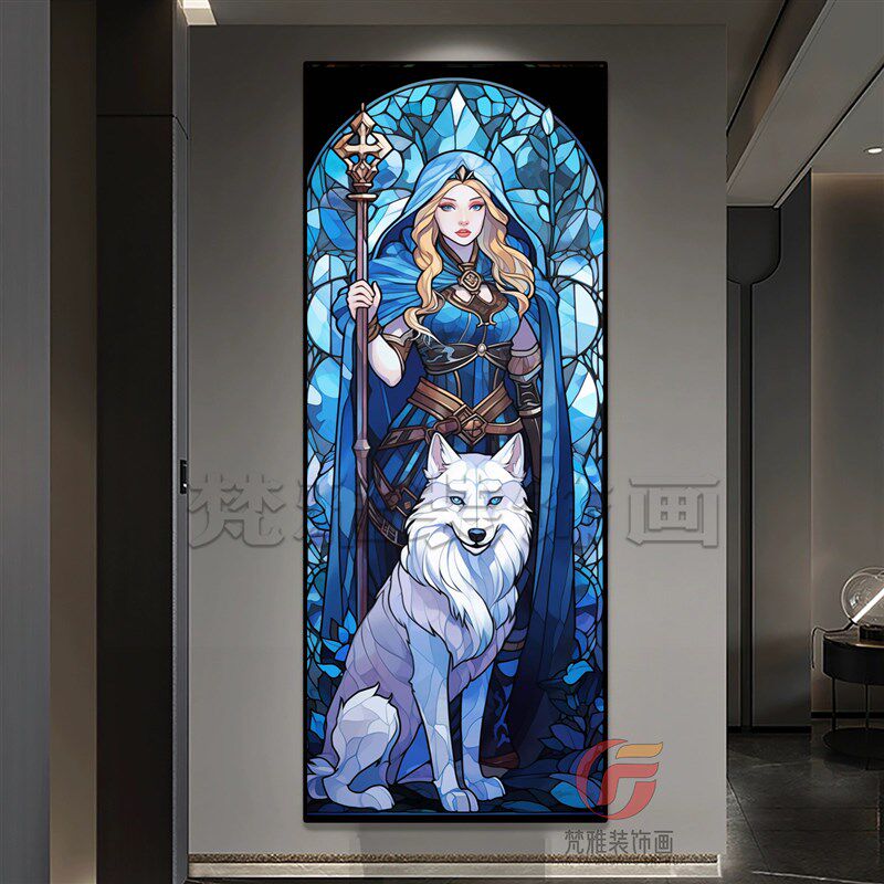 Dota2电e竞挂画刀塔2英雄Ti12影魔剑圣火女敌法网吧酒店游戏装饰