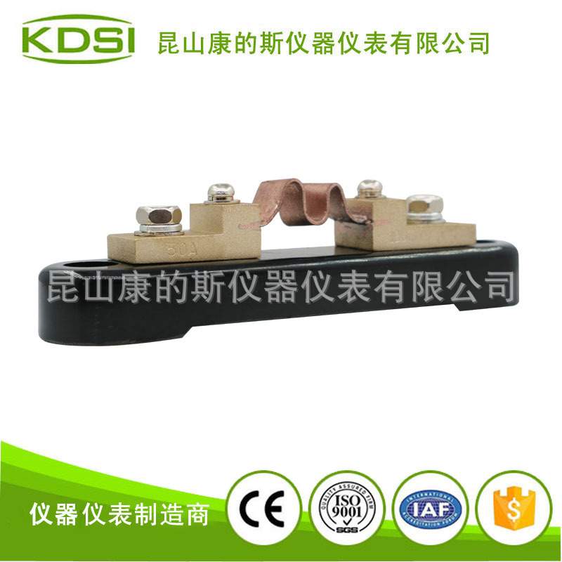 供应 锰铜管分流器BE-50A 100mV附座 电流降压器