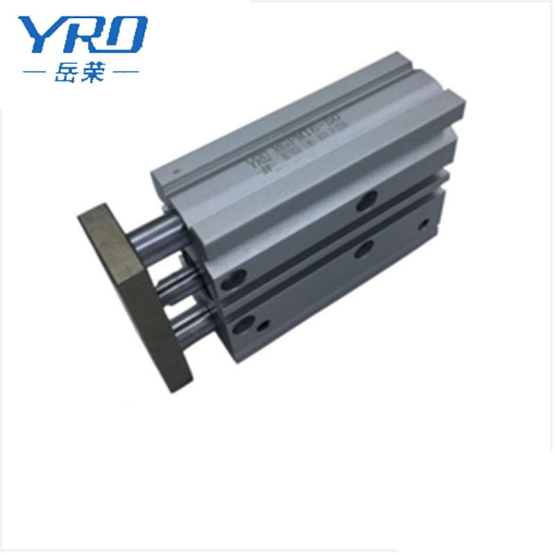 导杆气缸mgpm40-10-20薄型新款三轴MGPL40-50-75-125-300三杆气缸