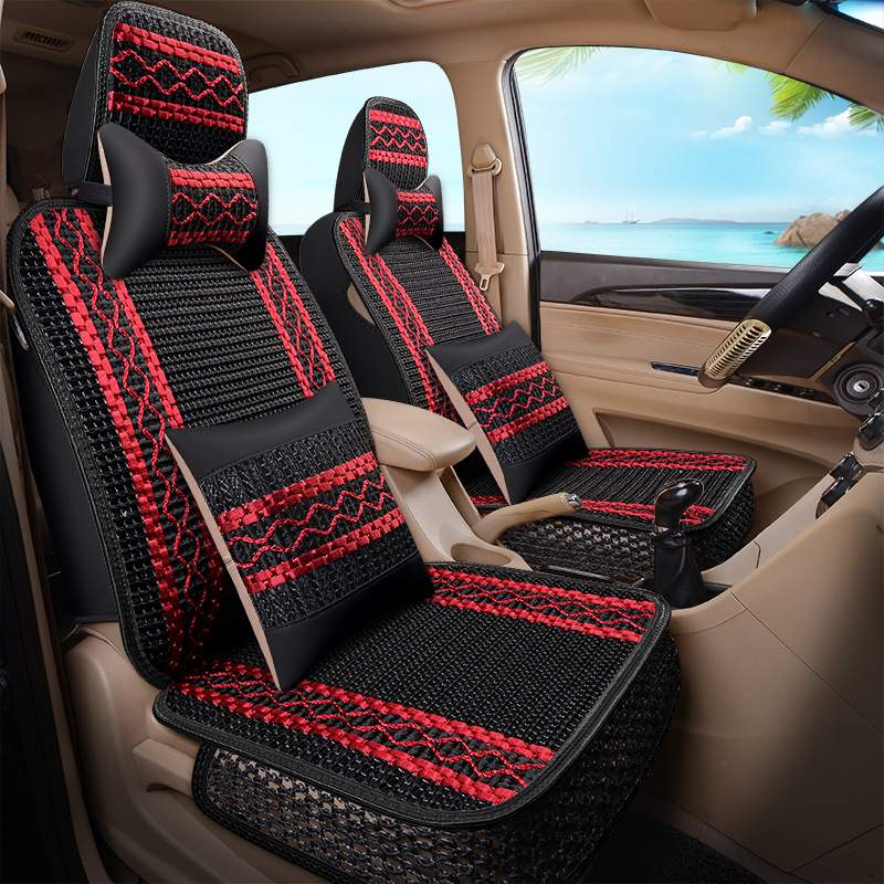 五菱宏光s3ss1宏光6430座套全包连体七座专用四季麻冰丝坐垫套