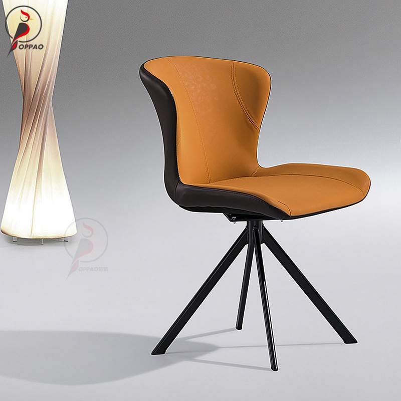 意式极简可旋转书房办公椅现代时尚家用餐椅客厅民宿设计师款椅