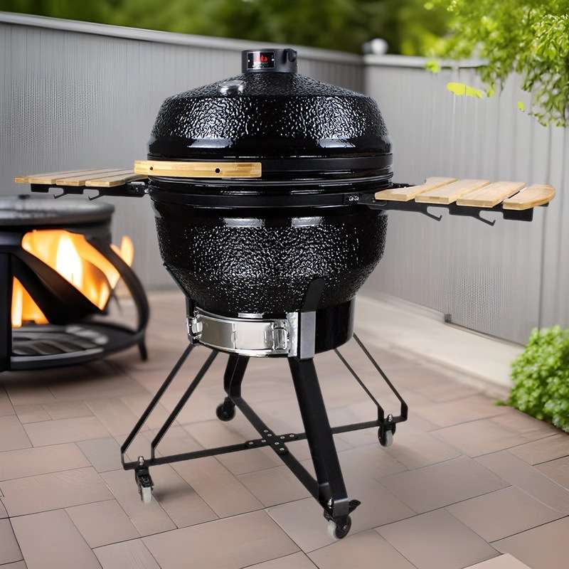 BBQ家用烧烤炉26英寸陶瓷大型别墅烤炉庭院聚餐烟熏烤鸡炉烧烤炉