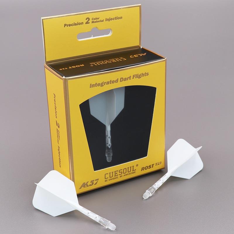 CUESOUL/Q獣ROST一体式双色T19飞镖镖翼镖叶耐用配件大方尾巴标翼
