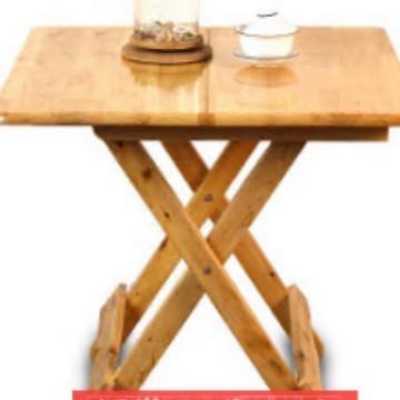 家用简易实木香柏木桌子折叠桌摆地摊便携桌椅吃饭馆餐桌野外烧烤