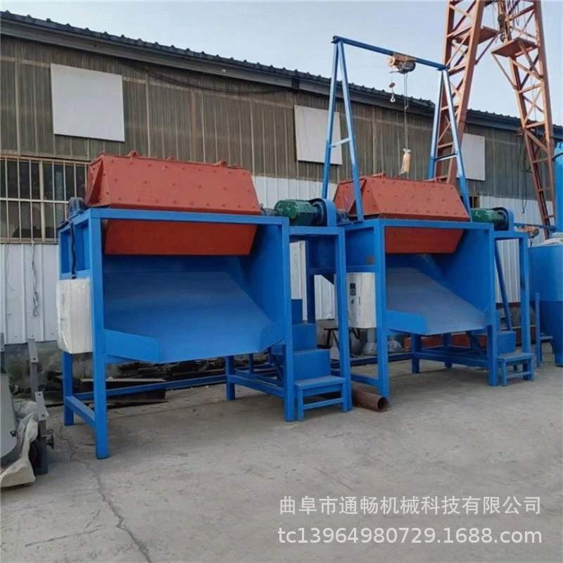厂货六角滚筒抛光机 震动筛研磨机 垃圾铁除锈干磨机设备