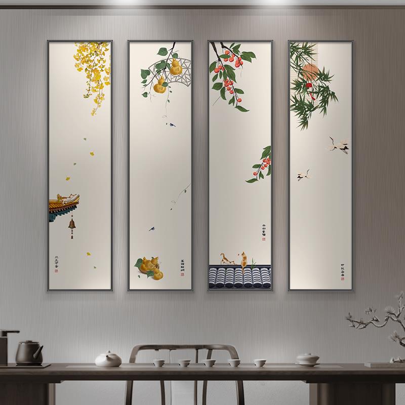 【折扣价】新中式客厅沙发背景墙装饰画花卉餐厅歺厅挂画餐桌墙面图片