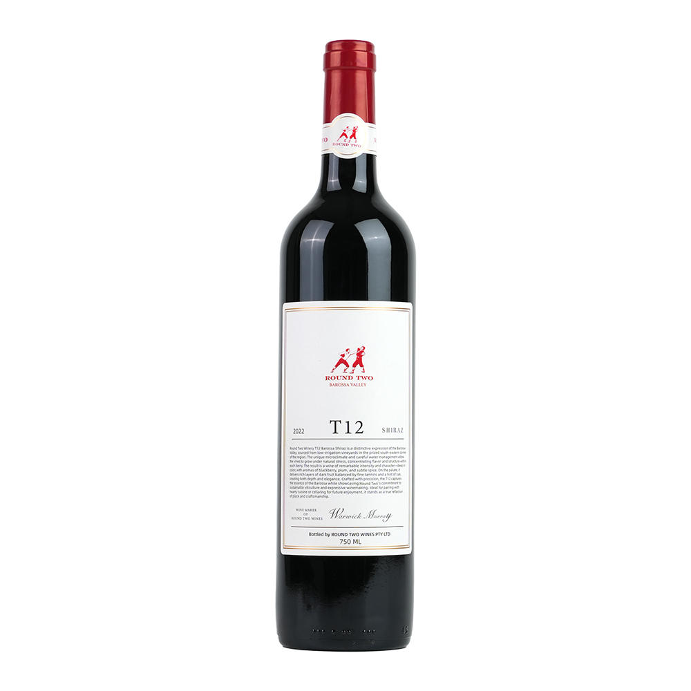 ROUND TWO澳大利亚T12巴罗萨西拉干红葡萄酒750ML进口红酒