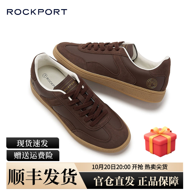 Rockport/乐步男士德训鞋2025夏复古休闲男女同款T头