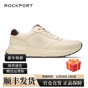 小白鞋 Rockport 2025秋冬真皮透气跑步鞋 高端休闲鞋 厚底 乐步男士