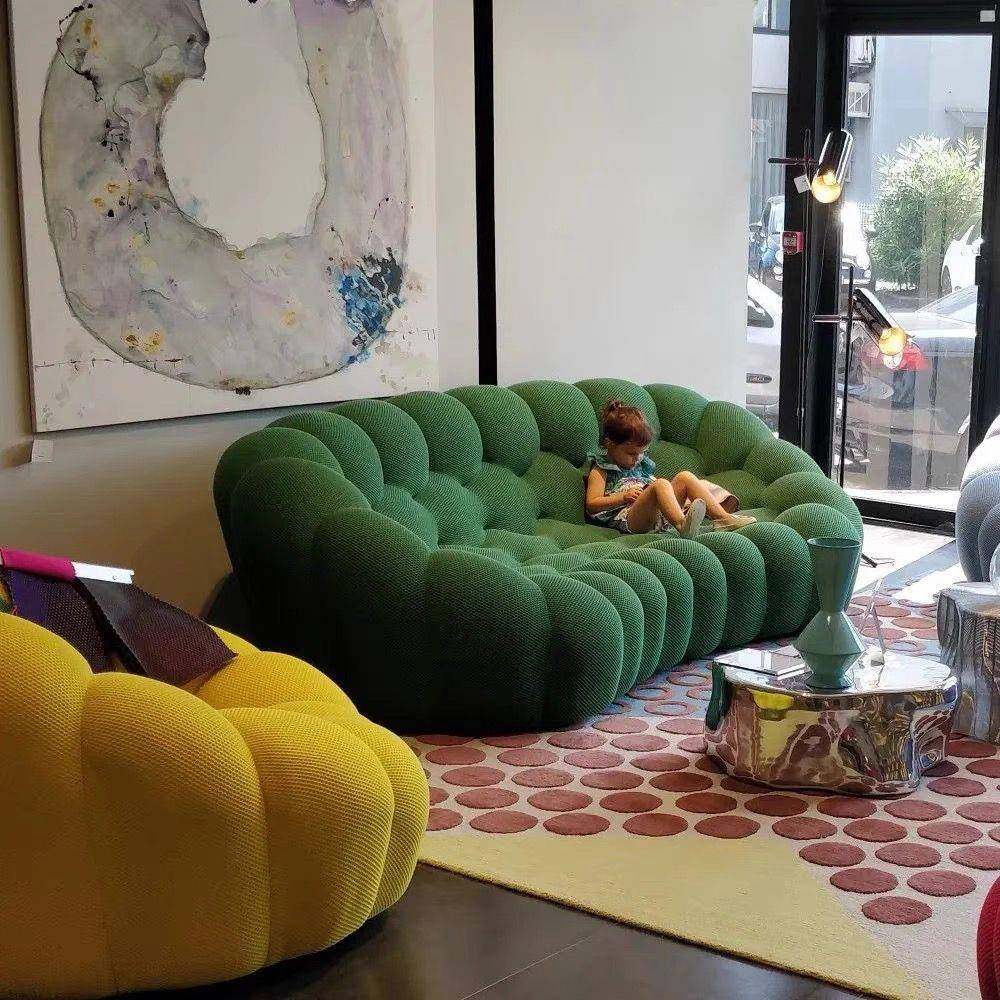 简约现代罗堡创意网客孔气RSH泡服装人店造型懒沙发个性奇厅轻奢