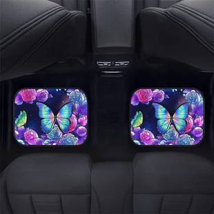 四件套汽车滑圈绒TPR可机垫RIP通可爱通用前前防车内耐卡磨车用洗