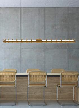 后AL702135台现代创意个性简约餐一字灯具极简厅吧办公桌led长餐