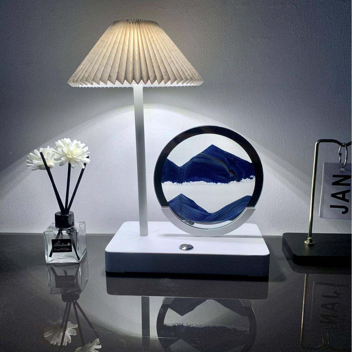 中式创新意摆件台灯客厅酒沙画台灯柜办公室装饰灯山水流沙画夜沙,鲜花速递/花卉仿真/绿植园艺,其它园艺用品,淘宝优惠券,粉丝福利购,淘宝优惠卷