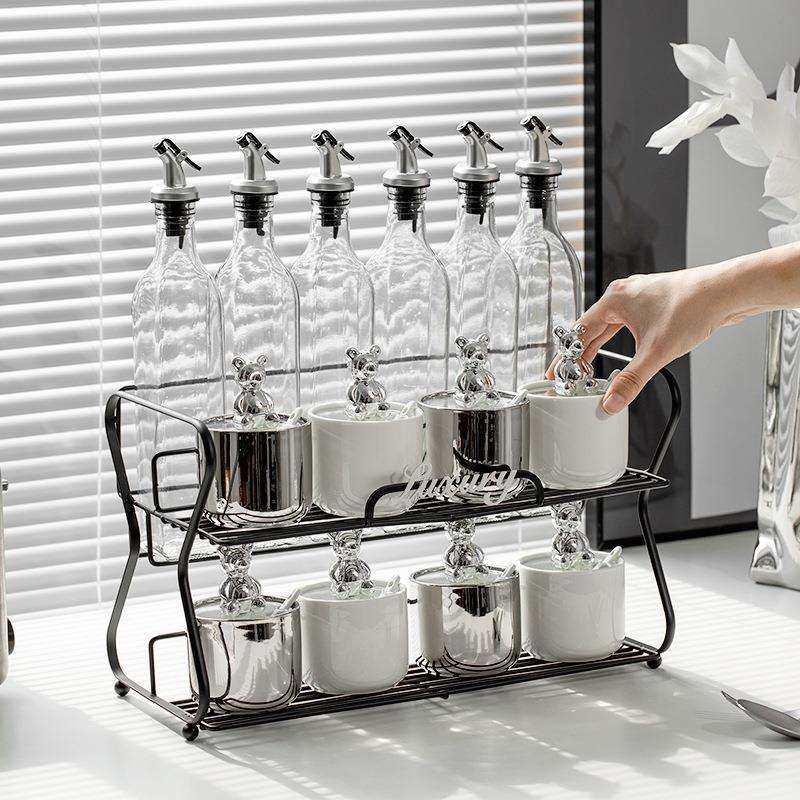 轻奢油风陶瓷调料罐瓶厨房套装调料瓶家用壶调调味罐防调味罐尘料,厨房/烹饪用具,调味瓶罐/调料研磨器,淘宝优惠券,粉丝福利购,淘宝优惠卷