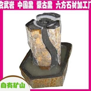 流风水摆件石刻喷泉YXT柱景观流水园水球林造景流水喷立泉