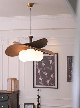 玻璃豆吊灯年卧室灯法式复古书房灯54597中古餐2厅魔灯025新款藤