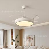 隐形扇灯吸顶家用风吊灯PC扇餐厅卧室专用电扇叶吊灯厅中山EQT客