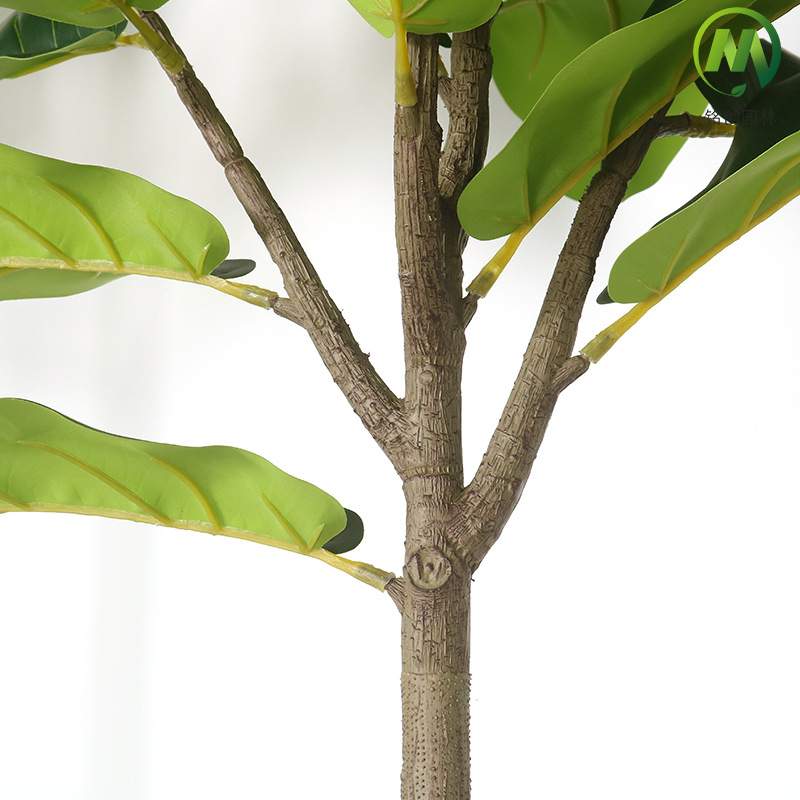 室内客厅大叶大型假植物仿真绿植带盆琴叶榕 跨境拆装分段琴叶榕