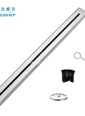 达威WYP60055304不锈钢漏超长大尔排量防堵塞防臭地漏长条隐地藏