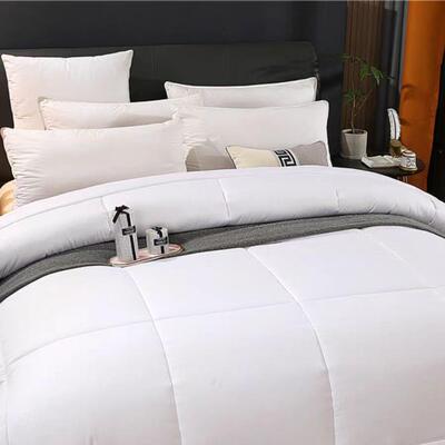 五星级NTZ酒丝店纯白色被宾馆整张羽芯芯绒被宾馆专用被芯酒专用