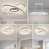 款 创意星空奢客厅无新叶风扇灯轻智能语音档六调节吸顶无BCU叶风